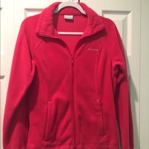 Columbia Fleece Sweatshirt Hot Pink
